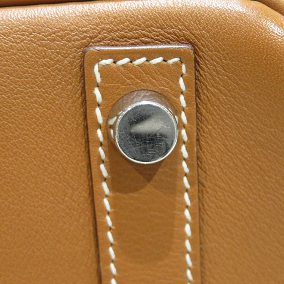 HERMES Hermes Birkin 30 Handbag Gold/Silver Hardware Evercolor □K Stamp D19 W... - Picture 10 of 16